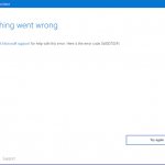 Something went wrong error (Windows Update)