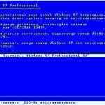 The Windows XP installer contains utilities for restoring the OS if necessary