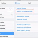 iPad won&#39;t turn off erasing content and settings