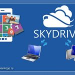 Коллаж на тему облачного хранилища OneDrive