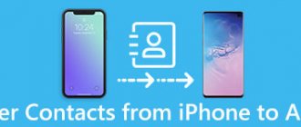 Transfer contacts from iPhone to Android device