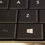 Position of the button on the laptop keyboard