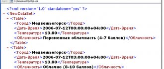 Пример xml документа