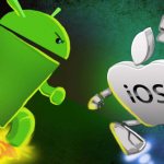 confrontation between iPhone and Android