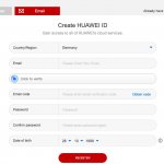 Создание Huawei ID