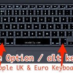 Вариант выбора ключа ALT на клавиатурах Apple Euro и Великобритании