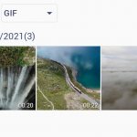 Selecting video files to create a GIF file